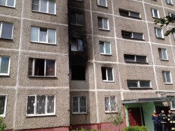 Пожар 03 июня 2017 Королёва 2к3